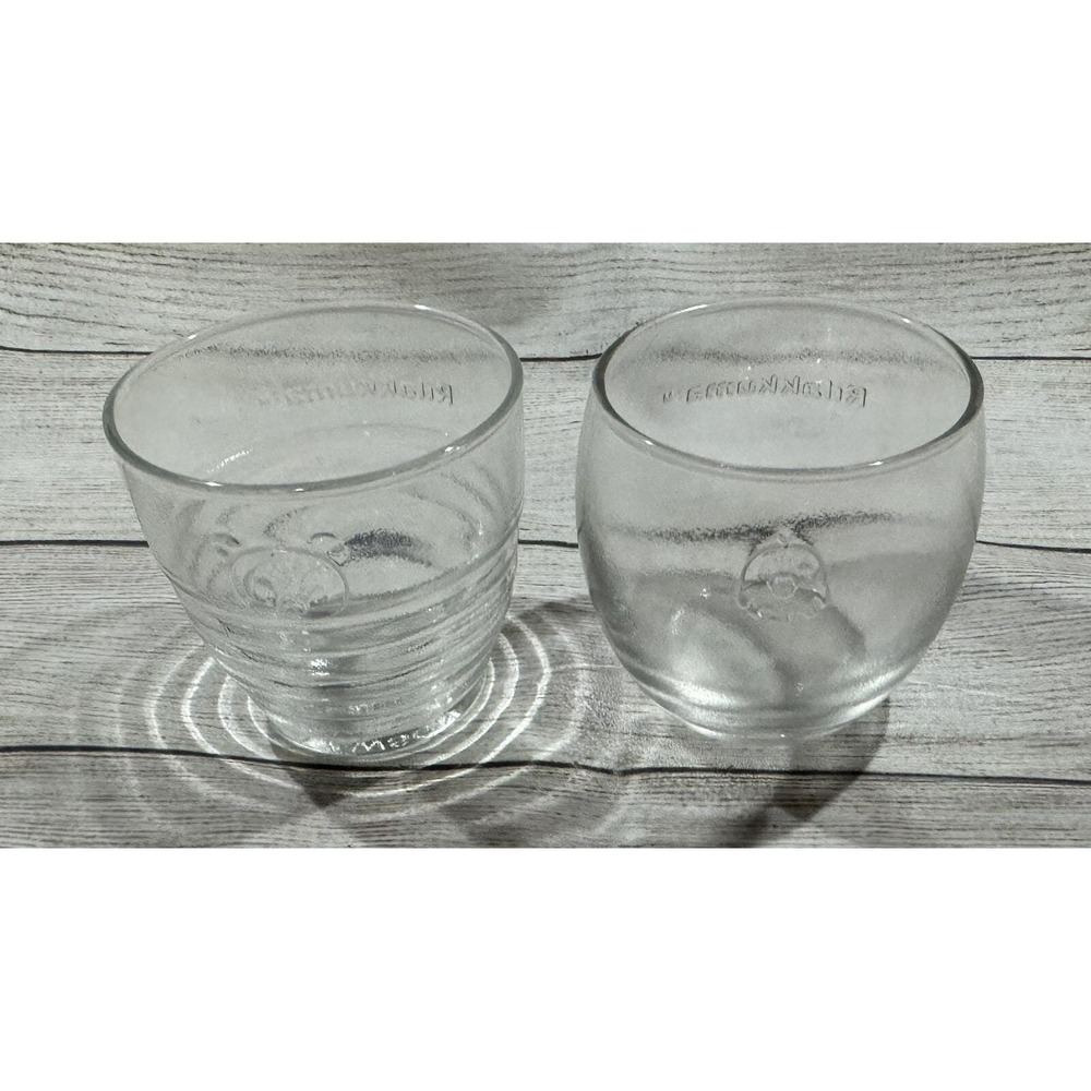 Set of 2 HTF RARE 2017 San X 3" Glasses Cups Rilakkuma Lawson Novelty Bear Chick